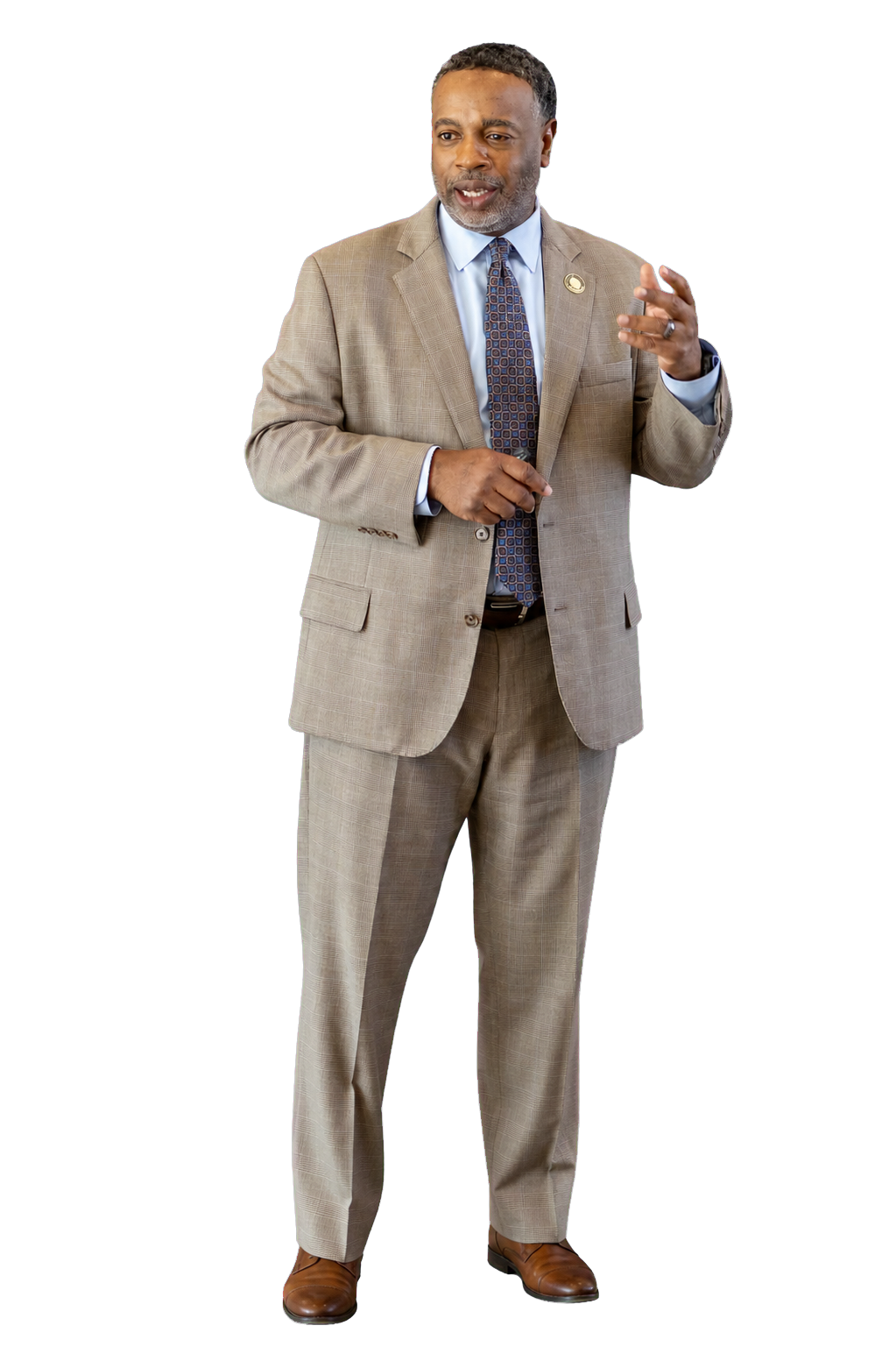 Bobby Collins presenting