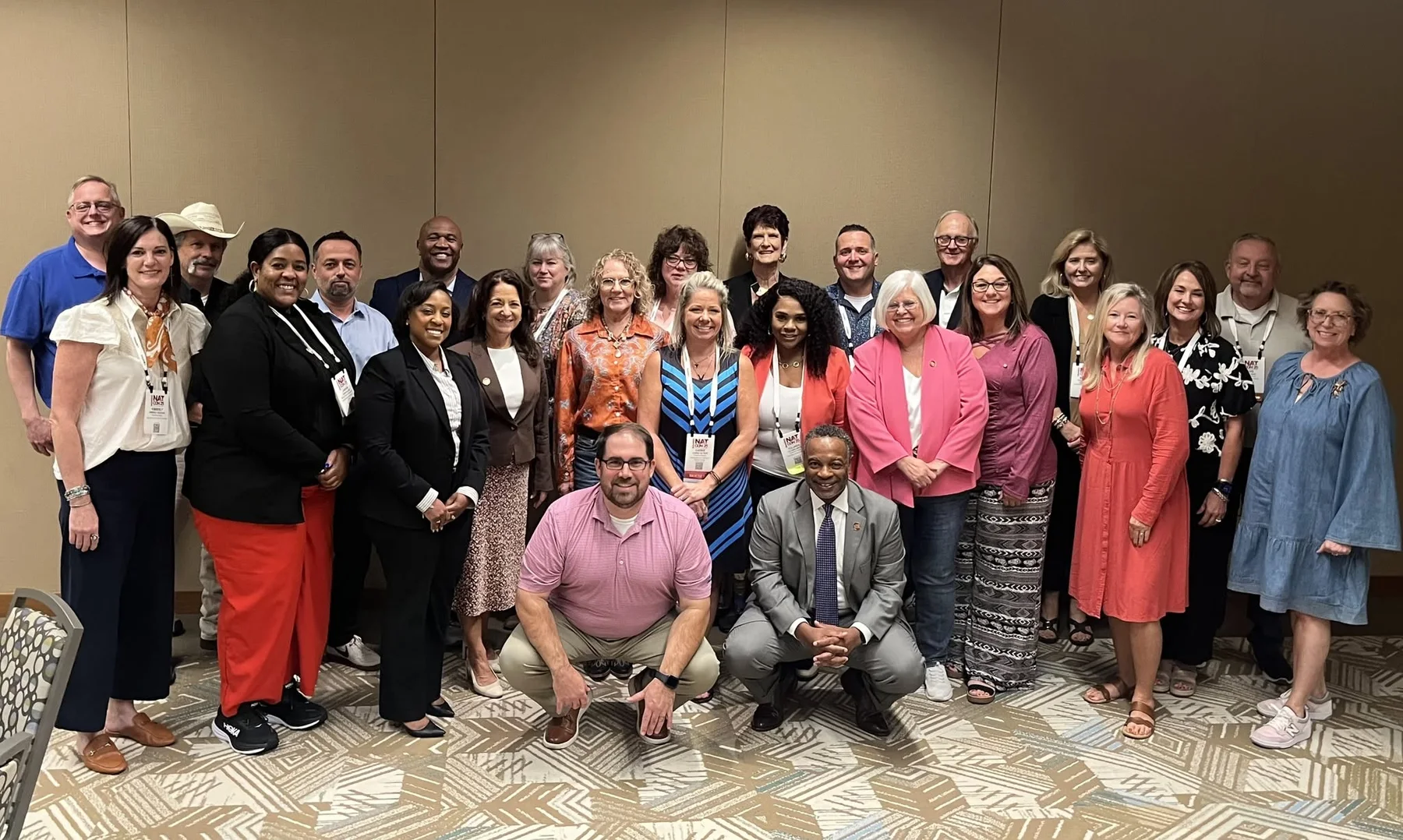 Bobby Collins posing with conference attendees